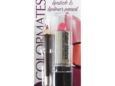 COLORMATES - Lip Stick with Liner Pencil Pink Passion - 0.14 oz. (3.97 g) Online now