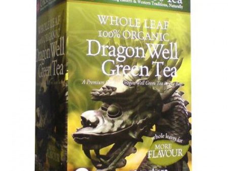 UNCLE LEE S TEA - Whole Leaf Organic Dragon Well Green Tea - 18 Tea Bags Supply