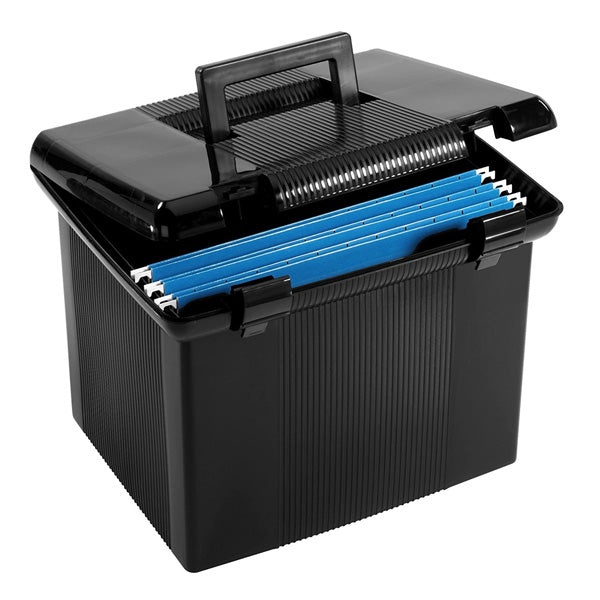 OXFORD - Large Portable File Box Black - 11  x 14  x 11-1 8  Online