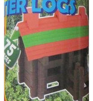 HOMEWARE - Real Wood Toys Frontier Logs Stack & Build Set - 75 Piece Online Hot Sale