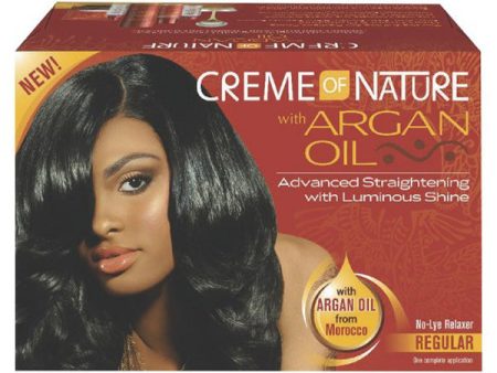 CREME OF NATURE - Argan Oil Relaxer Formula Regular - 1 Kit For Sale