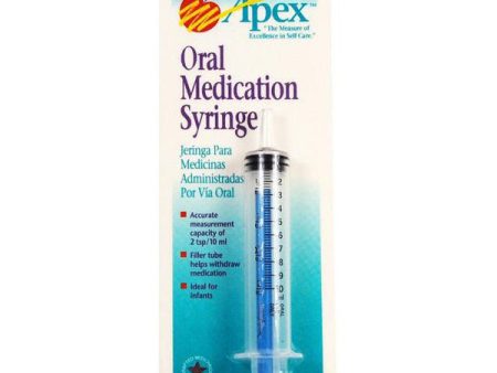 APEX - Oral Medication Syringe with Filler Tube - 1 Syringe Online Hot Sale