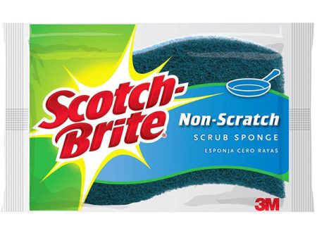 SCOTCH-BRITE - Soft Scour Multi Purpose Scrubbing Sponge - 1 Sponge For Sale