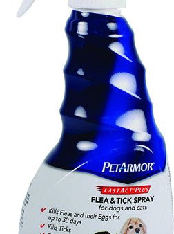 PETARMOR - Fastact Plus Flea and Tick Spray for Dogs and Cats - 16 fl. oz. (473 ml) Online Hot Sale