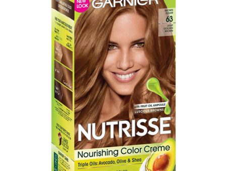 GARNIER - Nutrisse Nourishing Color Creme 63 Light Golden Brown - 1 Application For Sale