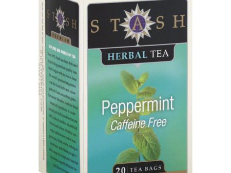 STASH TEA - Peppermint Herbal Tea Caffeine Free - 20 Tea Bags Fashion