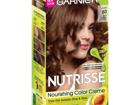 GARNIER - Nutrisse Nourishing Color Creme 60 Light Natural Brown - 1 Application Sale