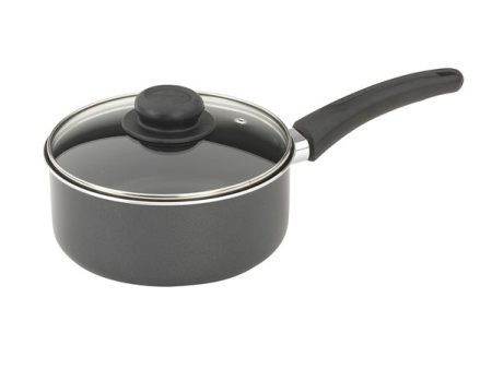 GOOD COOK - Classic Non-Stick Sauce Pan with Glass Lid - 2 Quart Sale