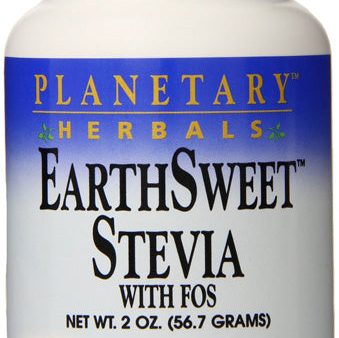 PLANETARY HERBALS - EarthSweet Stevia with FOS - 2 oz. (56.7 g) Online now