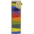 ALOHA BAY - Candle Luau Light Coconut Wax Rainbow - 8  Tall Online