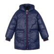 Billieblush Hooded Navy Puffer Jacket on Sale