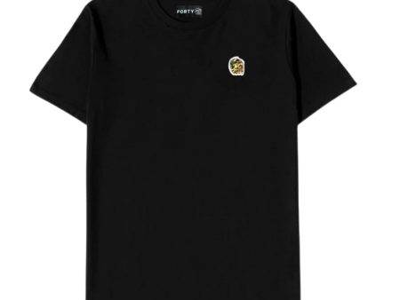 Forty Ben Camo Logo Badge Black T-Shirt Online Hot Sale