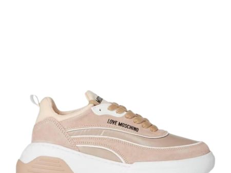 Love Moschino Logo Suede Trainers on Sale