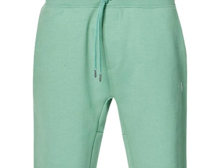 Ralph Lauren Embroidered Pony Logo Green Sweat Shorts Fashion