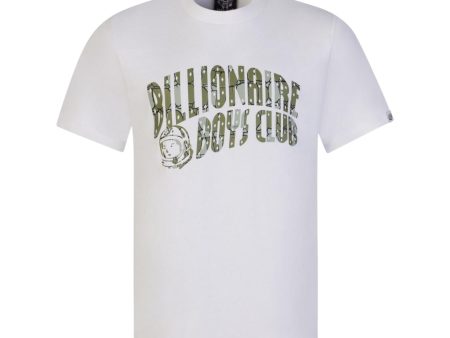 Billionaire Boys Club Gator Camo Arch Logo White T-Shirt Sale