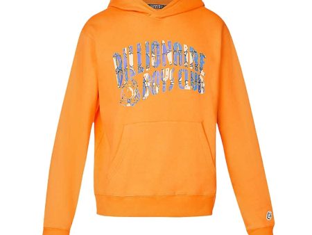 Billionaire Boys Club Gator Camo Arch Logo Orange Hoodie For Cheap