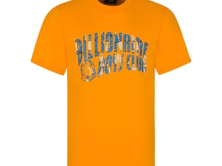 Billionaire Boys Club Gator Camo Arch Logo Orange T-Shirt Cheap