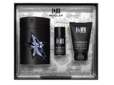 A-MEN MUGLER SET EDT 100 ML + SHAMPOO 50 ML + DESODORANTE 20 ML For Cheap