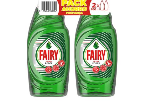 LOUÇA FAIRY ULTRA POWER MÁQUINA DE LAVAR LOTE CONCENTRADO 2 x 650 ml Online now