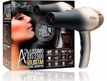 AIRLISSIMO GTI 2300 secador de cabelo estrela dourada Discount